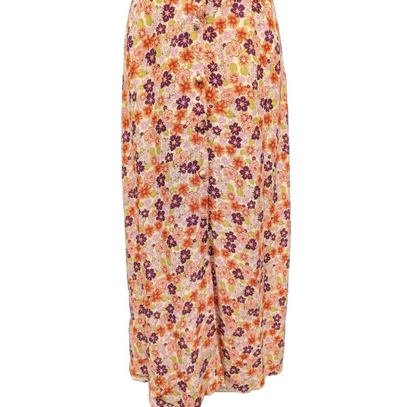 Nobody's Child 1940s Inspired Alexis Button Front Floral Midi Tea Dress UK 8 - Picture 3 of 11